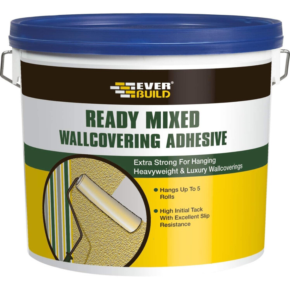 Everbuild Ready Mixed Wall Covering Adhesive, 4.5 kg