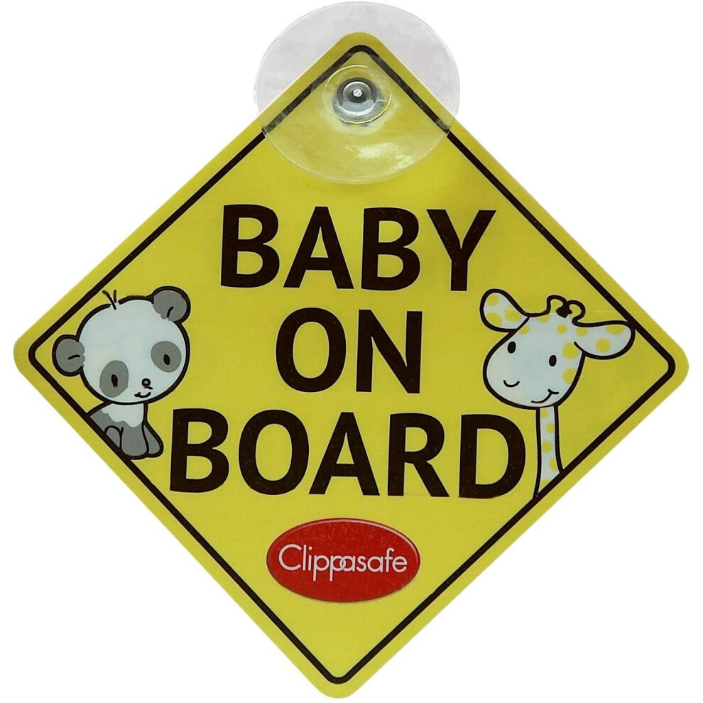 Clippasafe Baby and Child On Board Sign