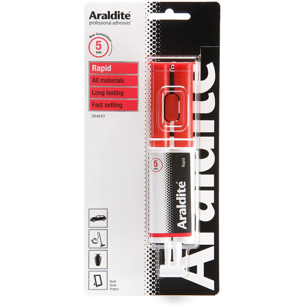 Araldite Rapid Syringe Epoxy, 24 Ml, Ara-400007 4290542213365