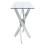 Living And Home 120x40CM Rectangle Tempered Glass Top Side Table with Chrome Legs 5