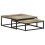 VidaXL vidaXL 2x Nesting Coffee Tables Solid Reclaimed Wood Wooden Accent Tea Table 10