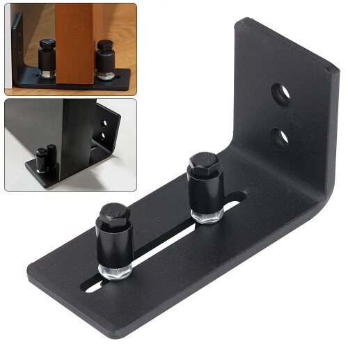 Adjustable Track System Kit Sliding Rail Barn Door Hardware Steel ...