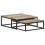 VidaXL vidaXL 2x Nesting Coffee Tables Solid Reclaimed Wood Wooden Accent Tea Table 1