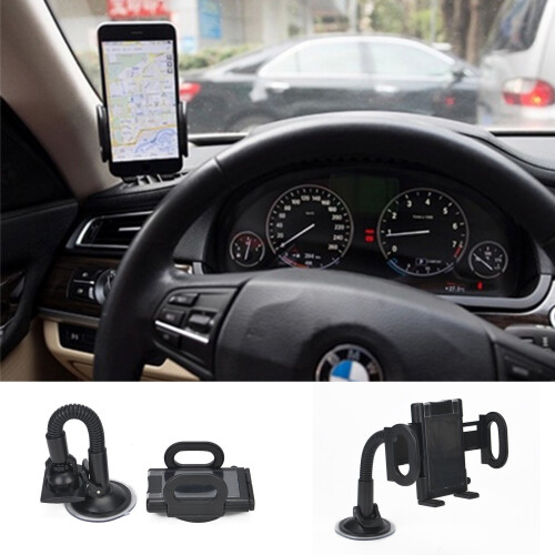 UNIVERSAL IN CAR MOBILE PHONE SAT NAV PDA GPS HOLDER & LOCKING SUCTION MOUNT