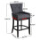 Living And Home Kitchen Bar Stool Breakfast Chair Fabric High Counter Stool 4