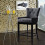 Living And Home Kitchen Bar Stool Breakfast Chair Fabric High Counter Stool 3