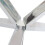 Living And Home Contemporary Chrome Base Round Tempered Glass Coffee Table Dining Table Dia 90cm 5