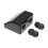 Lowenergie (Black, 1x Cable Entry Only) Solar Panel Mounting Bracket Sets & Frame Kits Adhesive Bond Caravan Boat 1