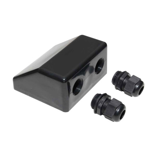 Lowenergie (Black, 1x Cable Entry Only) Solar Panel Mounting Bracket Sets & Frame Kits Adhesive Bond Caravan Boat