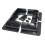 Lowenergie (Black, 4x Corner Brackets & Cable Entry) Solar Panel Mounting Bracket Sets & Frame Kits Adhesive Bond Caravan Boat 1