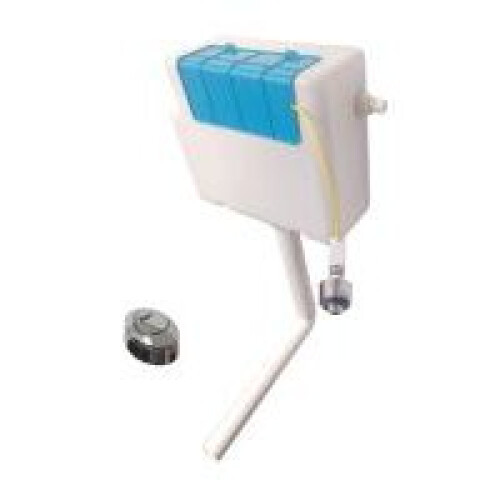 Toilet Concealed Cistern with Chrome Button WRAS Approved