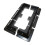 Lowenergie (Black, 6x Brackets Corner & Sides) Solar Panel Mounting Bracket Sets & Frame Kits Adhesive Bond Caravan Boat 1