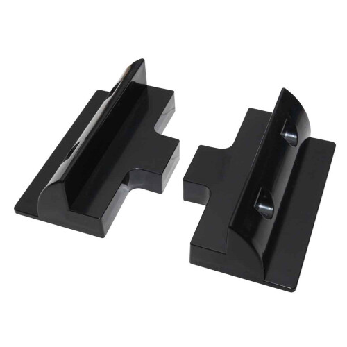 Lowenergie (Black, 2x Side Brackets Only) Solar Panel Mounting Bracket Sets & Frame Kits Adhesive Bond Caravan Boat