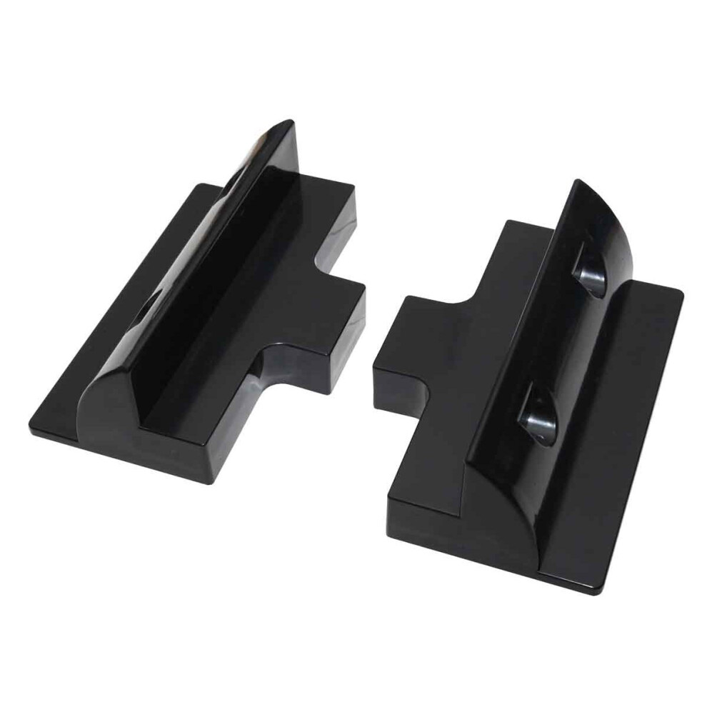 (Black, 2x Side Brackets Only) Solar Panel Mounting Bracket Sets & Frame Kits Adhesive Bond Caravan Boat