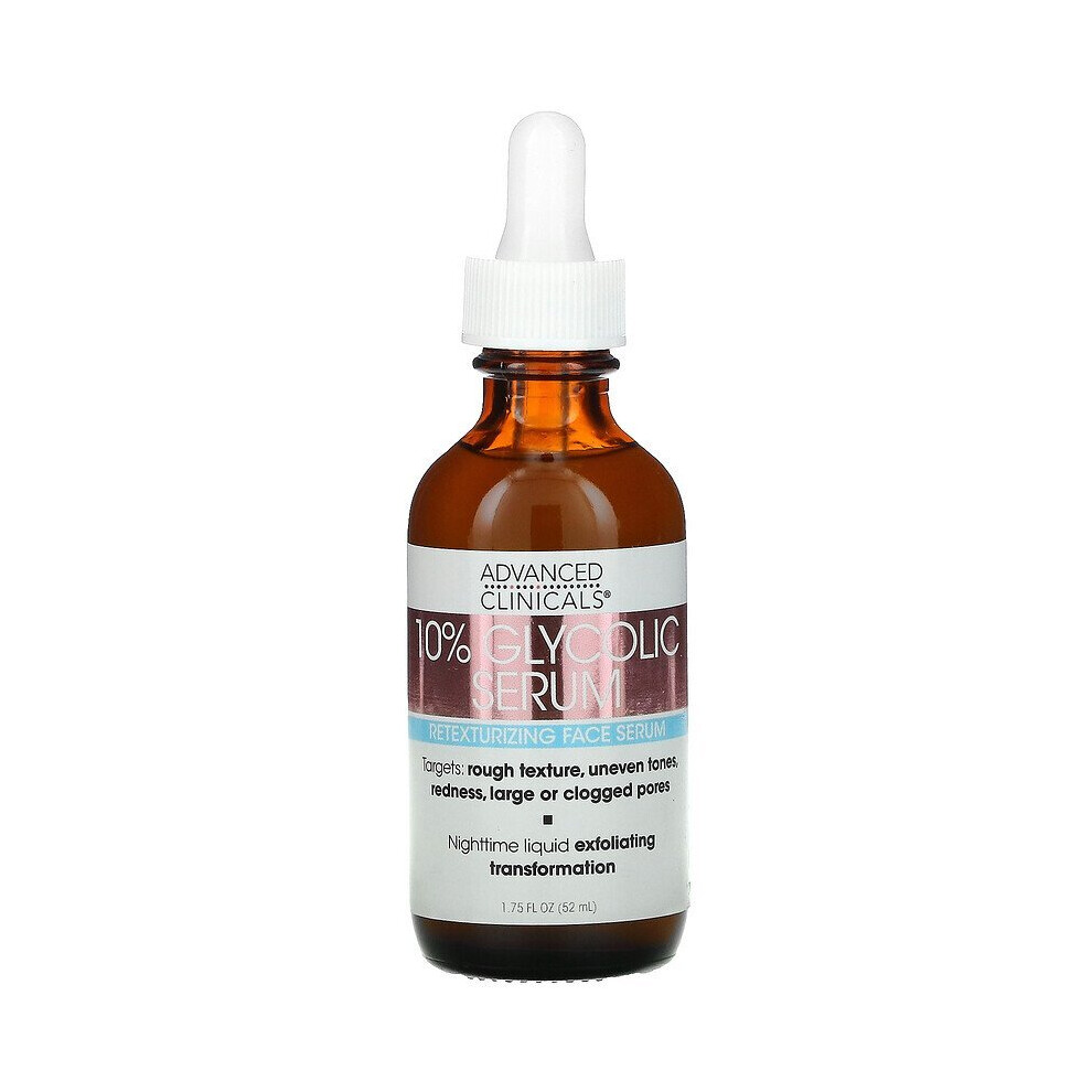 Advanced Clinicals , 10% Glycolic Serum, 1.75 Fl Oz (52 Ml)