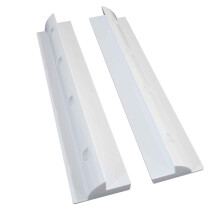 (White, 2 x LONG Side Brackets Only) Solar Panel Mounting Bracket Sets & Frame Kits Adhesive Bond Caravan Boat