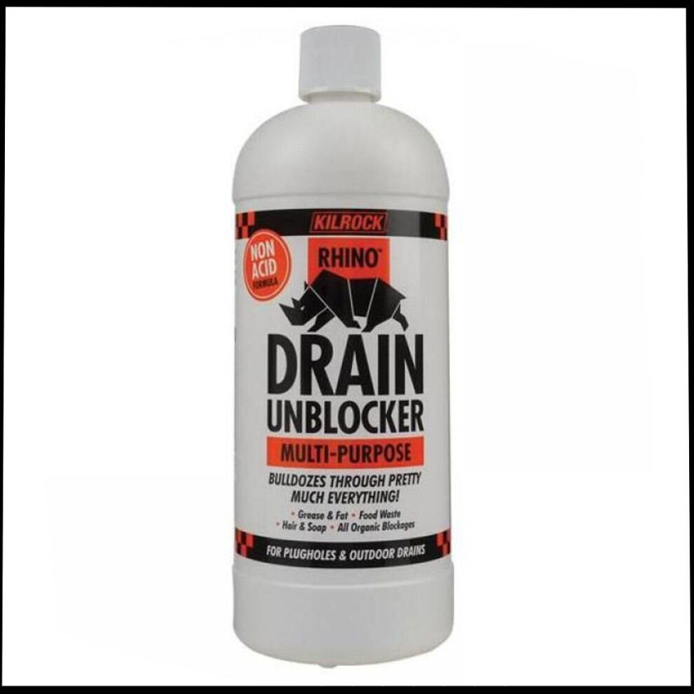 ORIGINAL KILROCK RHINO DRAIN UNBLOCKER 1L