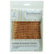 Rushmere 2 Pack Copper Scouring Cloth - 15x15cm