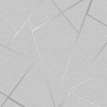 Fine Decor Quartz Fractal Silver Wallpaper FD42280