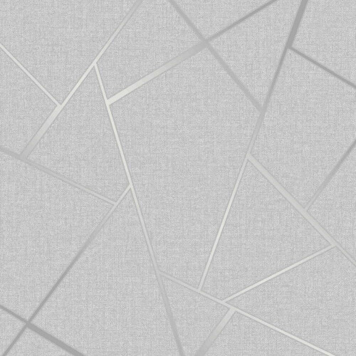 Fine Decor Fine Decor Quartz Fractal Silver Wallpaper FD42280