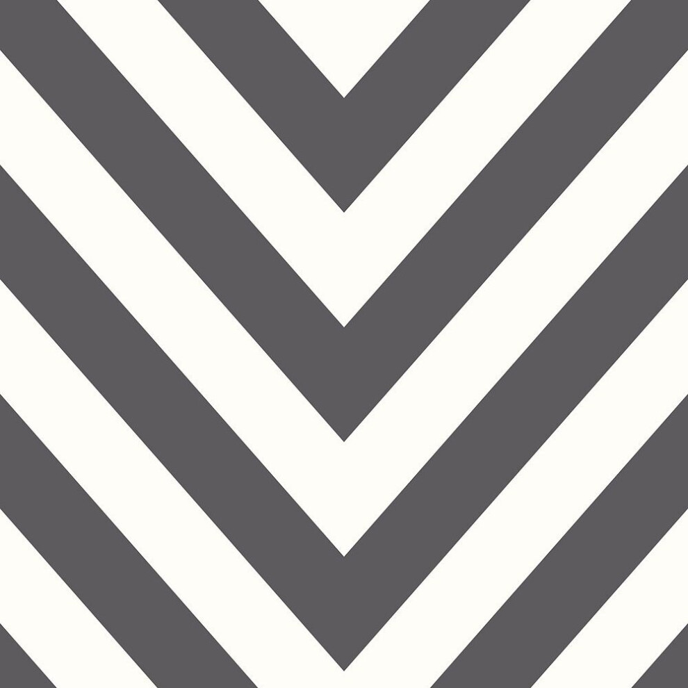 Holden Decor Make Believe Chevron Black White Wallpaper 12574 5022976125742