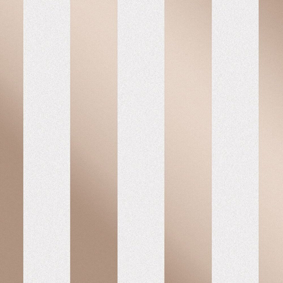 Fine Decor Monaco Stripe Rose Gold Wallpaper FD42246
