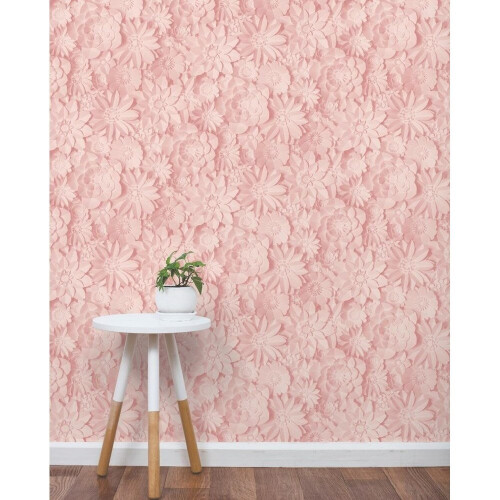Fine Decor Fine Decor Dimensions Floral Pink Wallpaper FD42555 1