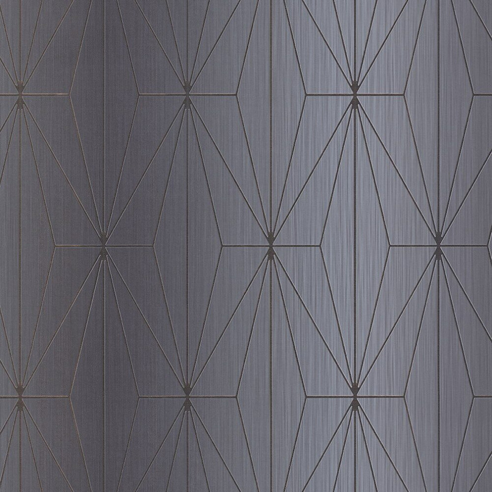 Muriva Kayla Grey Gunmetal Wallpaper 703014