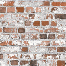 Muriva Loft Brick Red Wallpaper J64528