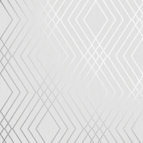 Fine Decor Fine Decor Shard Trellis Stone Silver Wallpaper FD42603