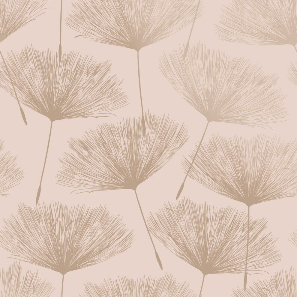 Holden Decor Glistening Fleur Blush Pink Wallpaper 12921 5022976129214