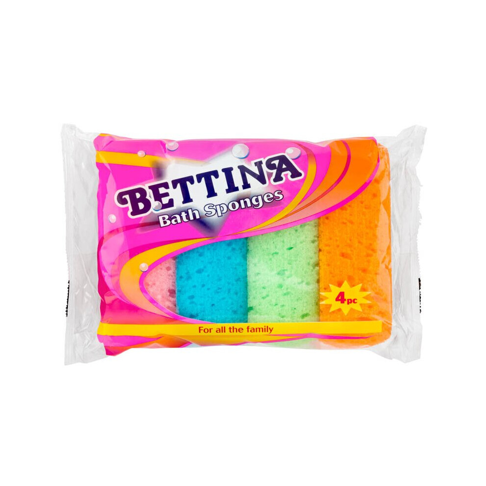 Bettina 4 Pack Bath Sponges