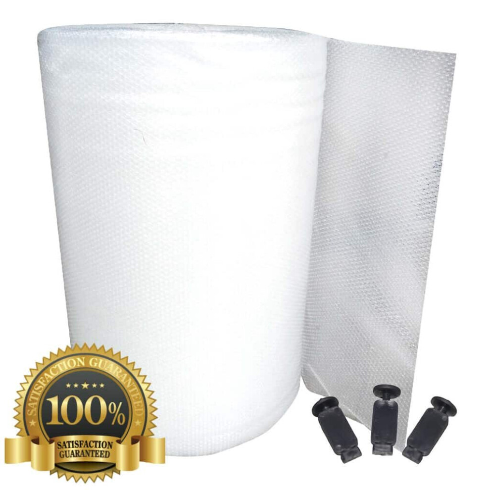 (3m) Elixir Gardens Greenhouse Bubble Insulation 750mm Wide 10mm Triple Laminated UV Resistant + FREE Fix Clips