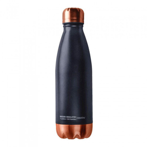 ASOBU Thermo bottle Asobu "Central Park Black/Copper", 500 ml