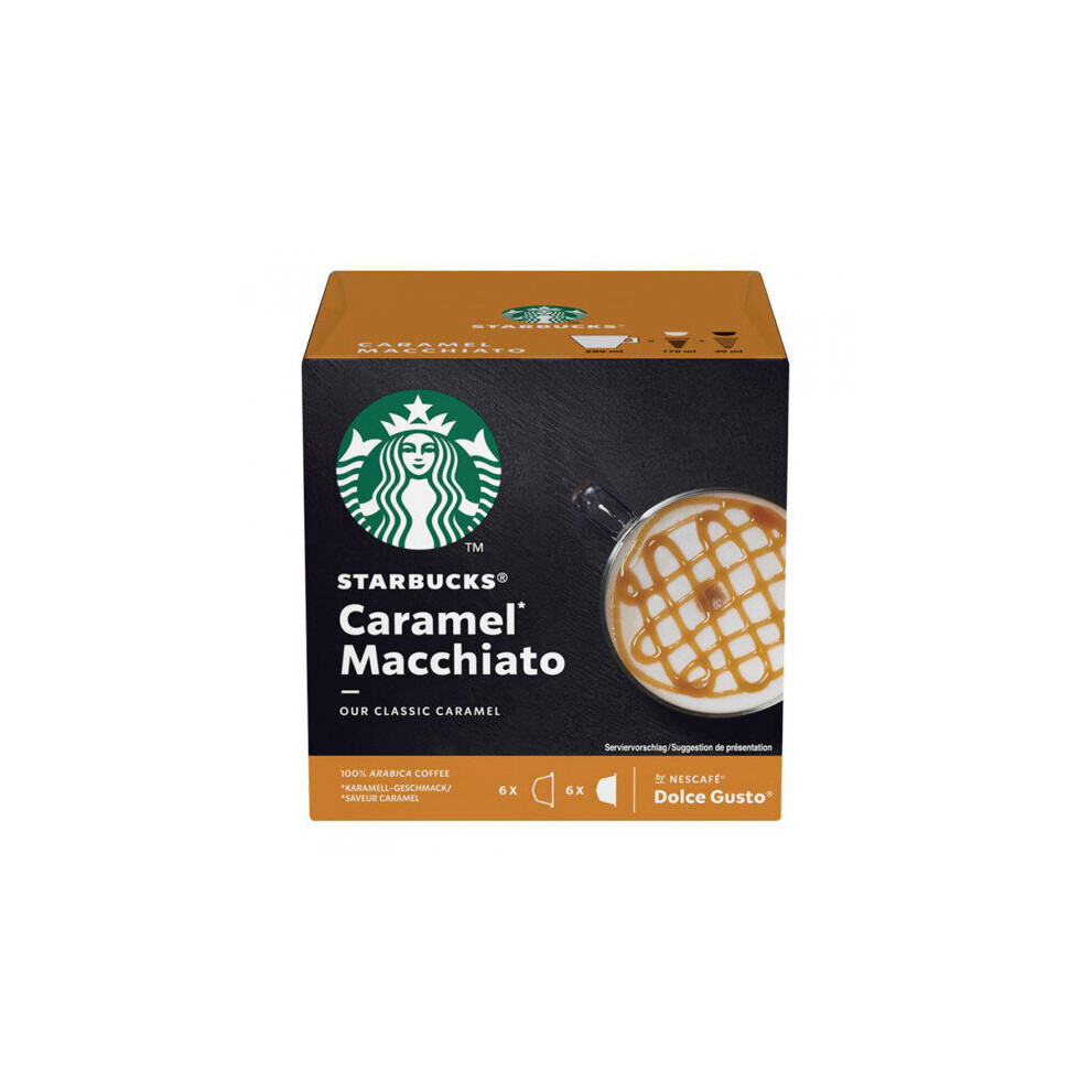 Coffee capsules Starbucks "Caramel Macchiato" (for NESCAFÃ Dolce Gusto coffee machines), 6 + 6 pcs.