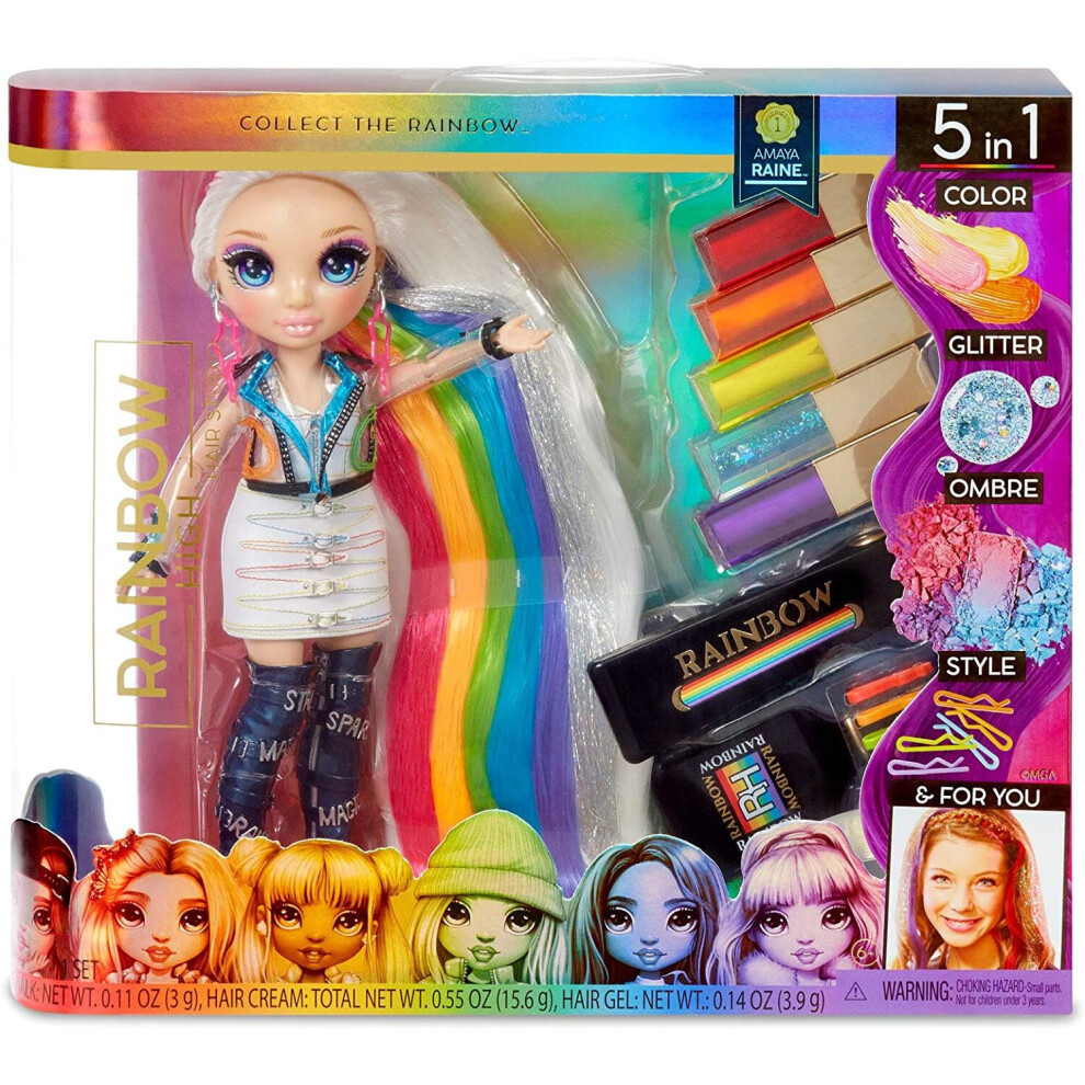 Rainbow High Hair Studio: Doll, Extra-Long Washable Hair Colour