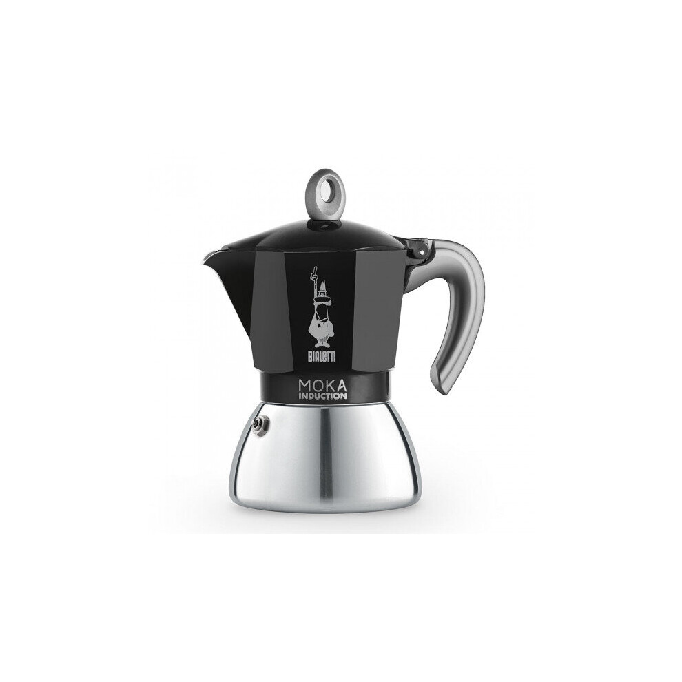 Coffee Maker Bialetti Ã¢New Moka Induction 6-cup BlackÃ¢