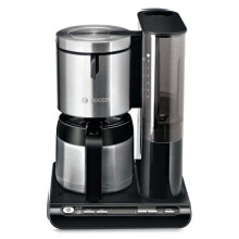 Bosch Haushalt TKA8A683 Cafeteira em aço inoxidável, preto Número de xícaras = 8 jarro resistente ao calor
