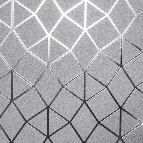 Fine Decor Fine Decor Platinum Geo Trellis Silver Wallpaper FD42489