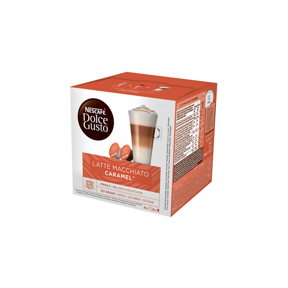 Coffee capsules NESCAFÃ Dolce Gusto "Caramel Latte Macchiato", 8+8 pcs.