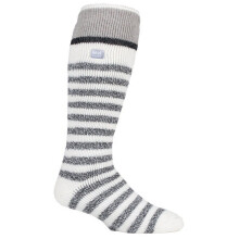 (39-45, Cremefarbener Streifen) Heat Holders - Heat Holders Herren Thermo Skisocken | Bunt Dicke Gestreifte Socken Innenfleece