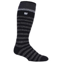 (39-45, Schwarzer Streifen) Heat Holders - Heat Holders Herren Thermo Skisocken | Bunt Dicke Gestreifte Socken Innenfleece