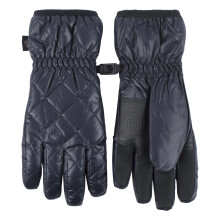 (M/L, Schwarz) Heat Holders - Heat Holders - Handschuhe Wasserdicht Damen Gesteppte Handschuhe Fleece
