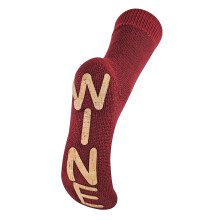 (4-7, Rotwein) Sock Snob - Sock Snob - Wein Socken Damen | Kuschelsocken mit Antirutsch | Geschenk Socken