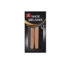 Jump Shoe Polishing Brushes 2 Pieces Pack Set, Black