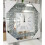 MIRROR CRUSHED DIAMOND SILVER CRYSTAL FILLED SPARKLY 30X30 WALL CLOCK 1