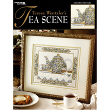 Tea Scene Cross Stitch Chart and Hardanger (Pattern) - Teresa Wentzler