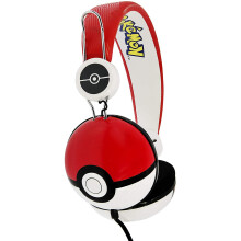 OTL Pokemon Pokéball Red Stereo Wired Headphones for Kids 7+ to Teens