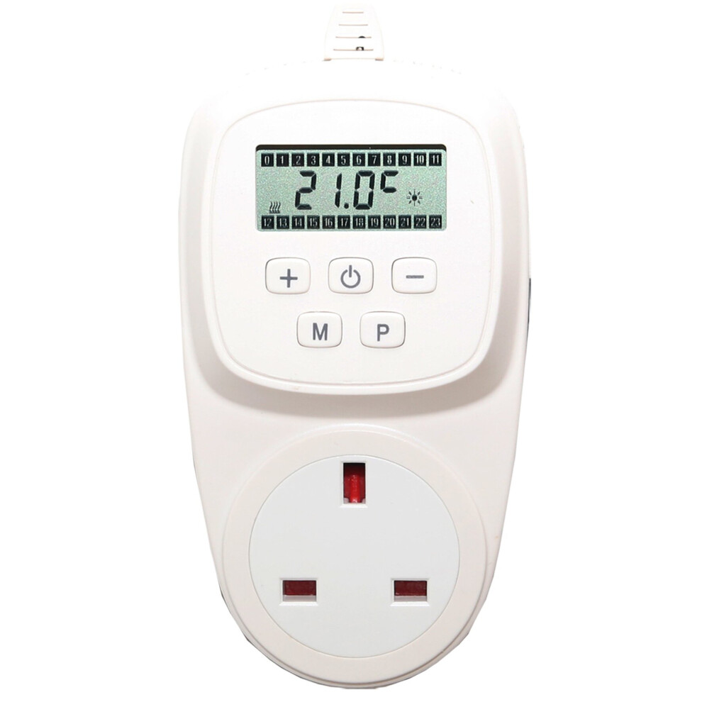 ( Digital Programmable) Digital Plug In Thermostat Electric Heating Wireless Greenhouse Hydroponic Green