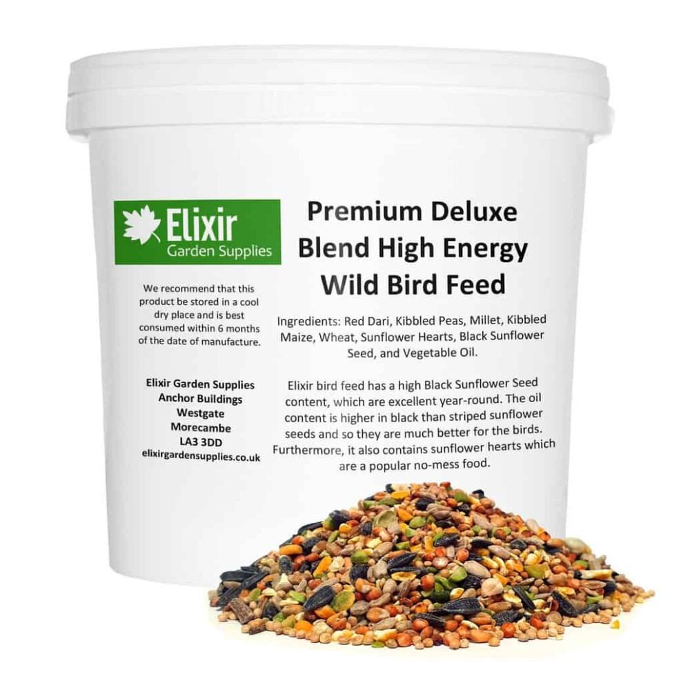 (Tub, 9kg) Elixir Gardens Wild Bird Food High Energy Seed Mix